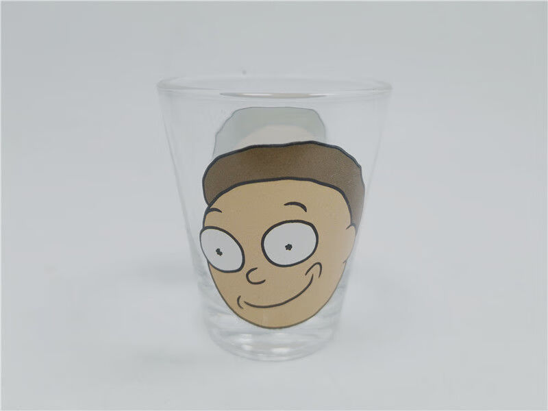 瑞克与莫蒂透明玻璃杯卡通动漫恶搞动画周边水杯成人小酒杯茶杯50ml