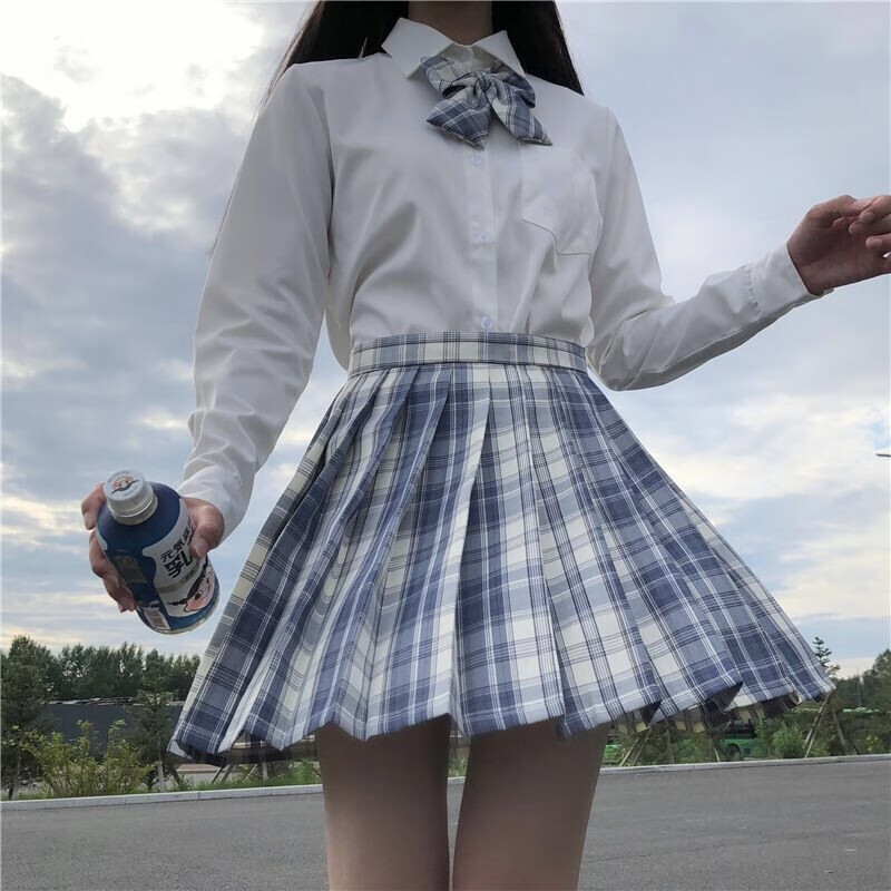 jk电竞少女 冰淇淋jk制服裙全套一套装学生长袖秋冬季外套毛衣 不死川