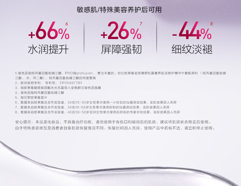 欧莱雅（LOREAL）复颜玻尿酸安瓶玻色因面膜保湿补水抗皱淡化细纹提拉紧致面膜女 复颜玻尿酸安瓶玻色因面膜1盒5片装