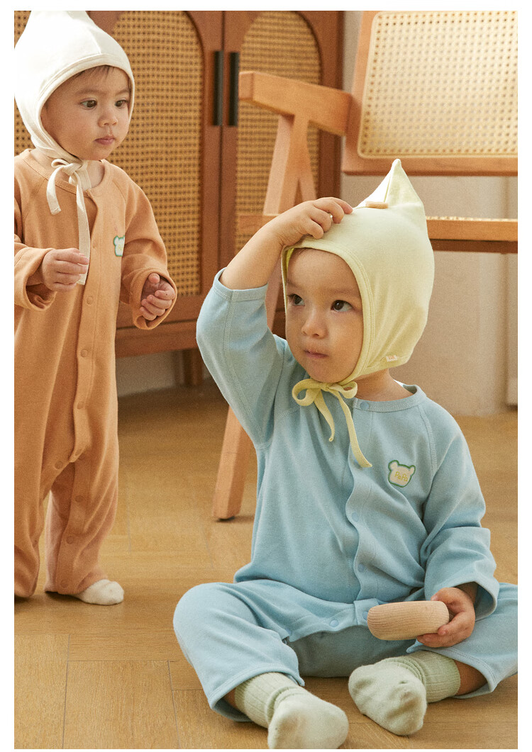 Детский комбинезон Papa Spring and Autumn для мальчиков и девочек, костюм для ползания, боди, зеленый, 80 см