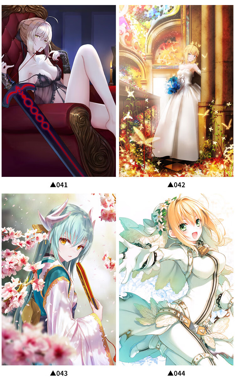 fatesaberfgo黑贞超大动漫海报墙纸壁纸挂画集二次元周边051009款60