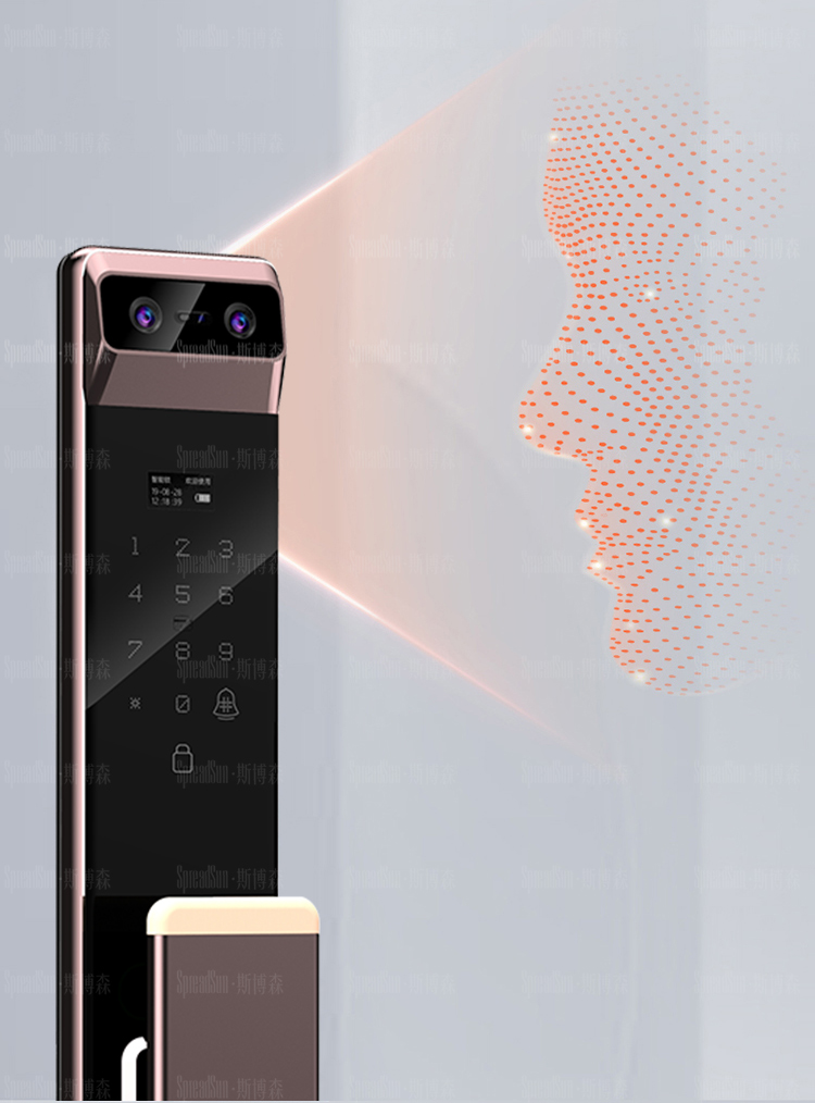 华为智选3d人脸识别指纹锁带监控摄像头十大品牌家用防盗密码智能电子
