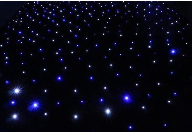 星空背景布摄影直播舞台婚庆黑色定制装饰星光酒吧led星空幕布星空顶