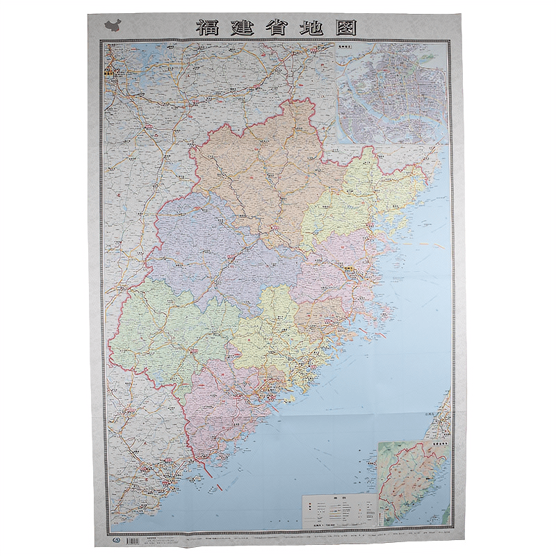 2019新版福建省地图全新版福建福州行政城区交通旅游高清折叠贴图