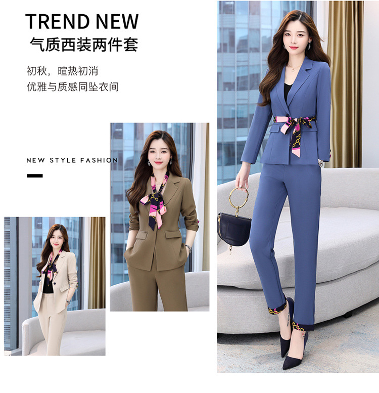 优选好店新品时尚套装女装2021年秋装新款韩版时尚洋气气质职业西装两