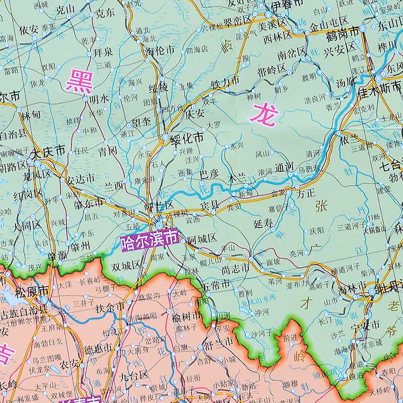 2021年新版中国地图2020世界地图高清超大1.5x1.1贴图拼接墙贴 1.