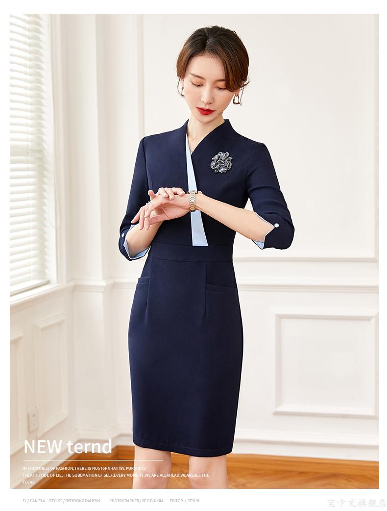 中海物业客服工作服冬装售楼处接待空姐职业装女酒店银行前台时尚优雅