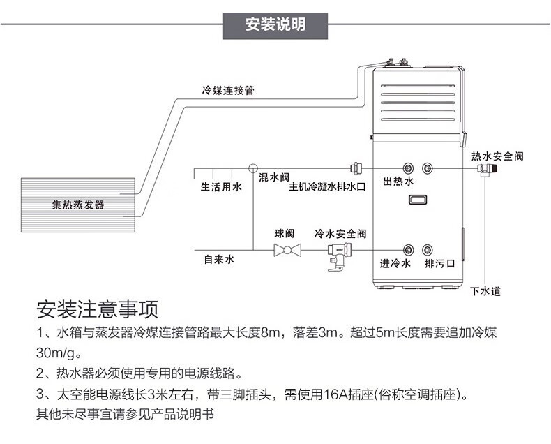 海尔(haier)太空能热水器 大容量太阳能空气能电热水器三合一 大容量
