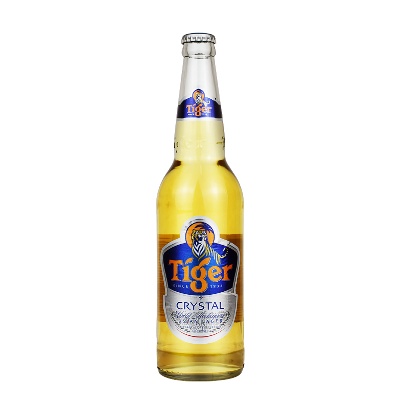 虎牌啤酒 550ml 虎牌啤酒 tiger 虎牌晶纯550ml*12瓶玻璃瓶啤酒江