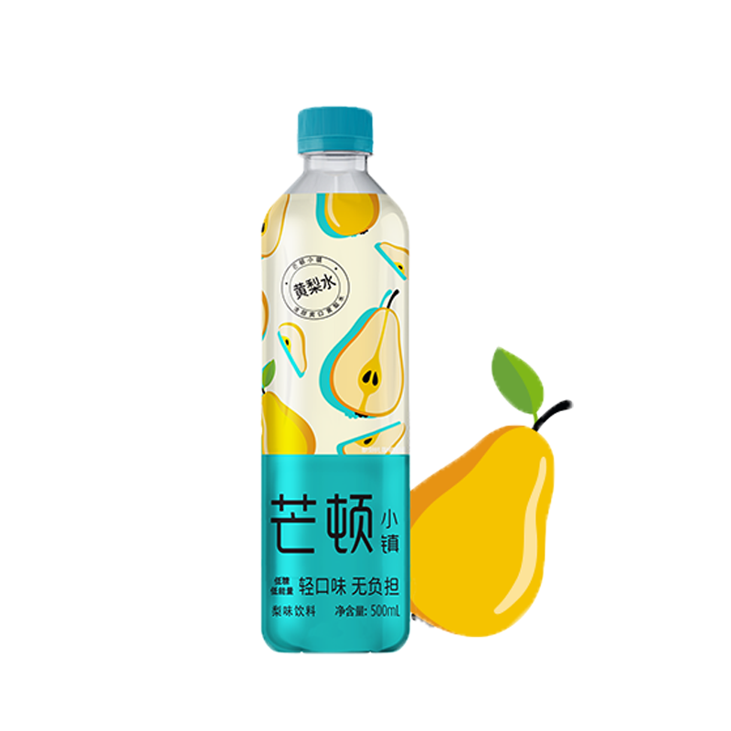 芒顿小镇整箱批发轻口味饮料500ml15瓶装柠檬水可混合柠檬水12瓶