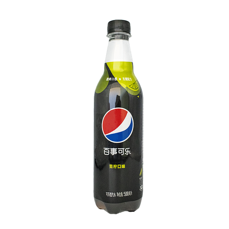 百事可乐无糖青柠味500ml*24瓶0糖0脂0卡 无糖青柠500