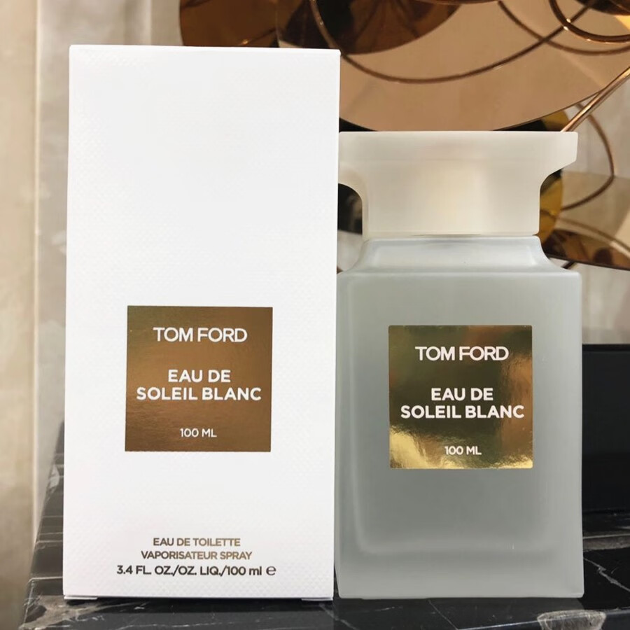 tomford香水阳光琥珀淡香水soleilblanc磨砂白瓶edt100ml阳光琥珀edt