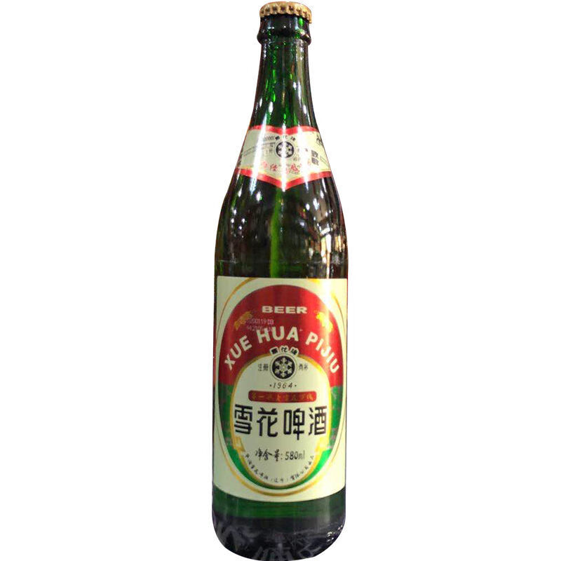 沈阳雪花啤酒沈阳产经典老雪1964儿时记忆经典雪花啤酒580ml12瓶装闷