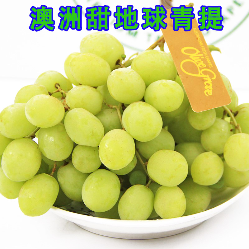 澳洲甜地球进口青提当季葡萄新鲜孕妇水果香提子脆甜秋天脆整箱3斤