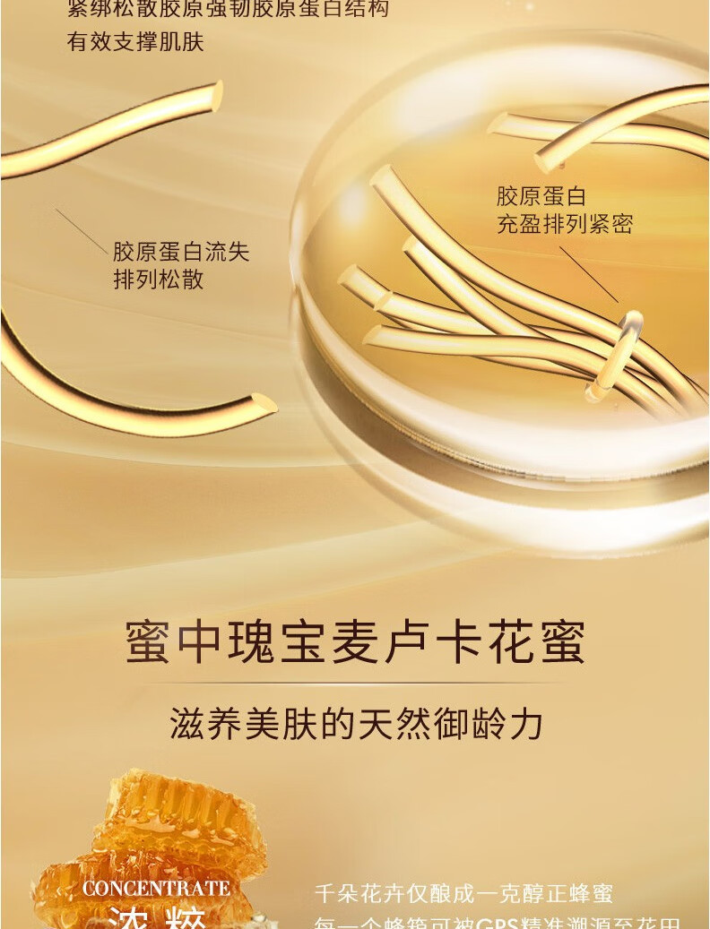 欧莱雅小蜜罐金致臻颜花蜜奢养滋润面霜女补水保湿滋润淡纹 2瓶装30ml