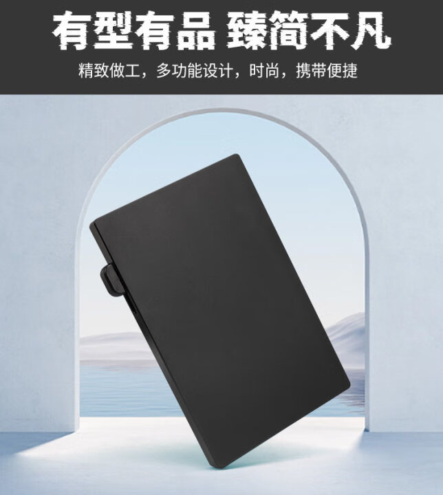 极简主义卡盒防消磁自动弹出信用卡卡金属男士黑色卡卡套金属男士卡包 黑色详情图片1