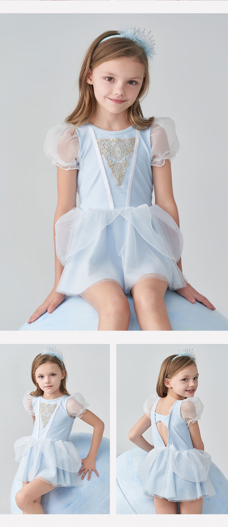 Детский купальник AIMER KIDS, цельный, с защитой от хлора, для пляжа и бассейна, дизайн "Акула", с шапочкой, размер 130