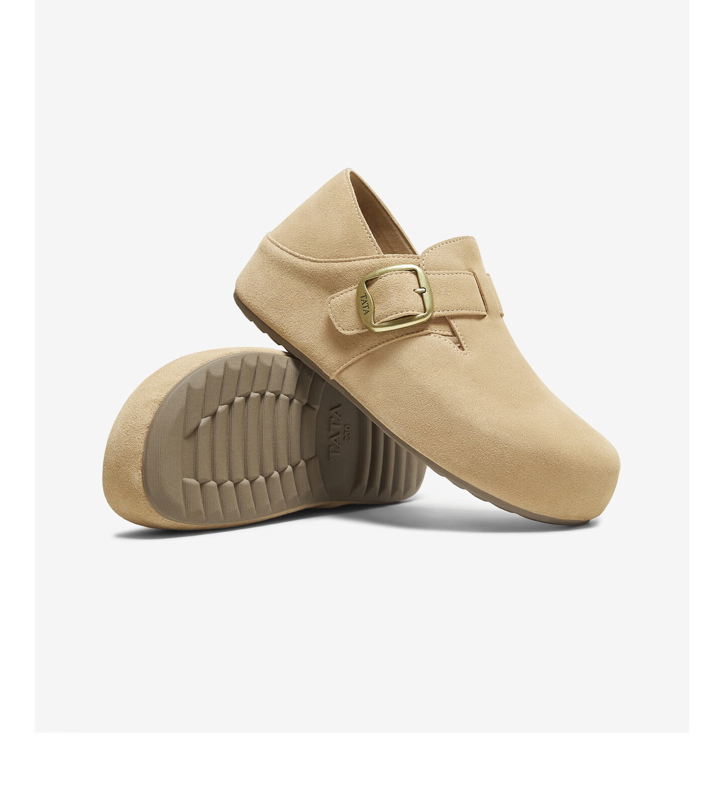 Женские туфли TATA, стиль Birkenstock, модные повседневные, коричневые, размер 37