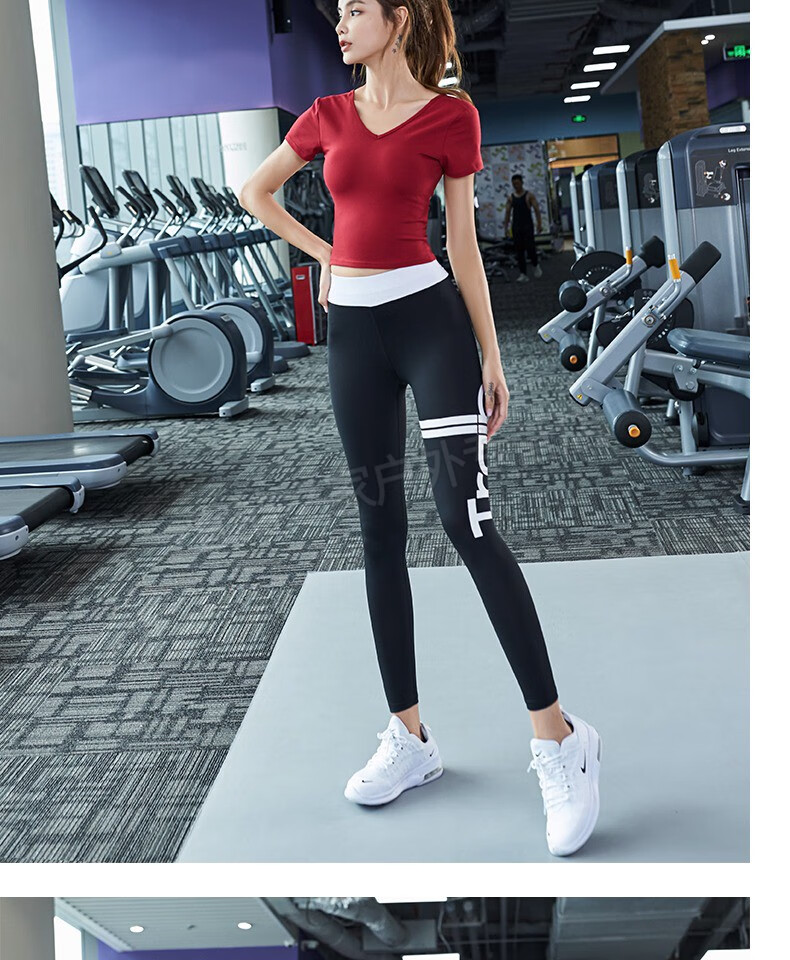 2020新款瑜伽服女秋冬性感时尚显瘦秋款网红速干衣健身房运动套装