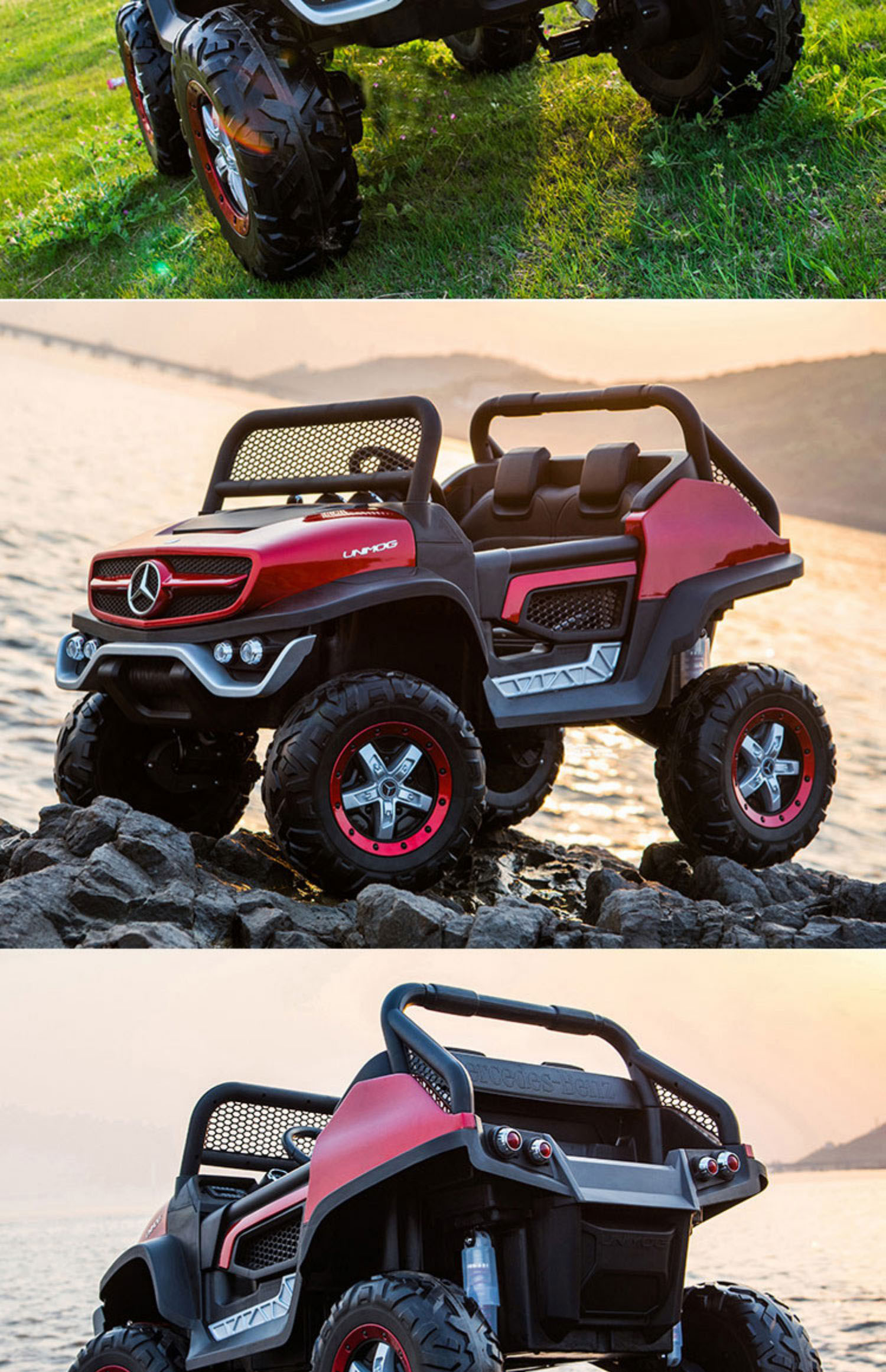 奔驰双座婴儿童电动车大号四轮四驱带遥控可摇摆小孩玩具汽车可坐人