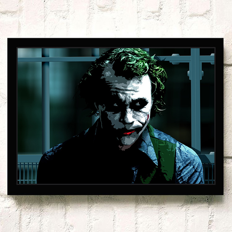 【精选好货】joker海报小丑海报 joker希斯莱杰dc墙贴蝙蝠侠电影黑暗