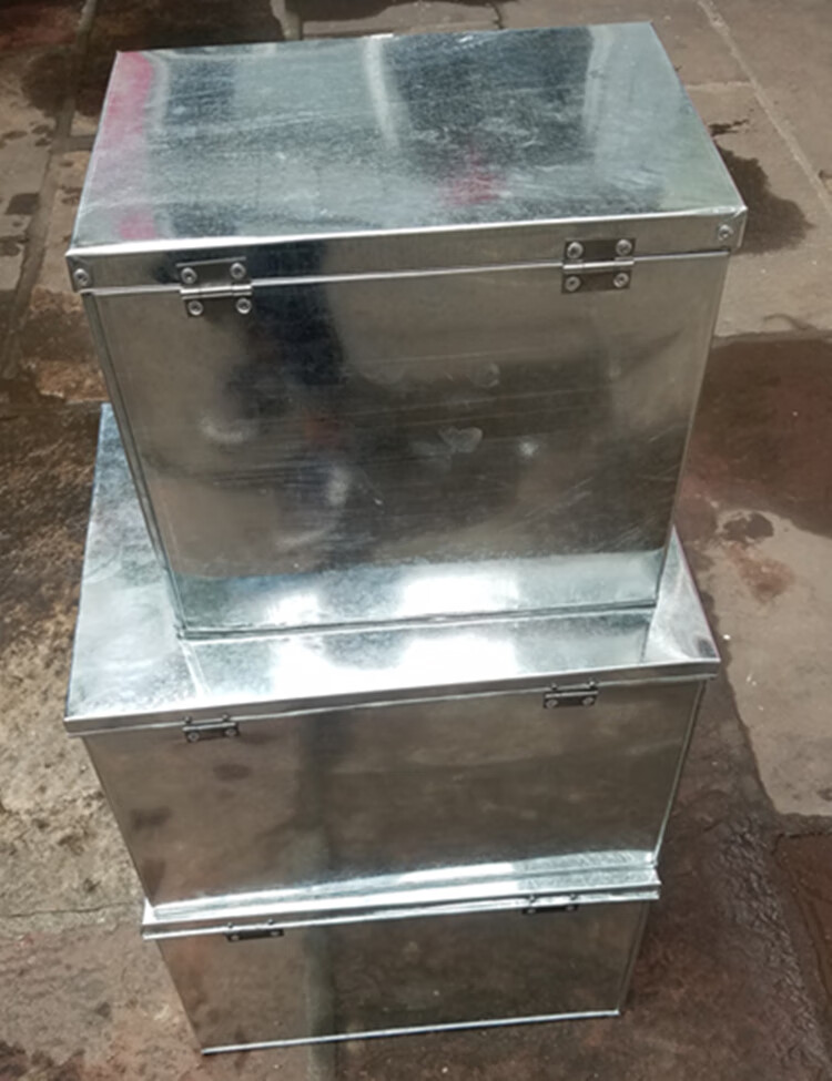 白铁皮箱 定制做大号大码白铁皮箱子带锁五金工具箱钱