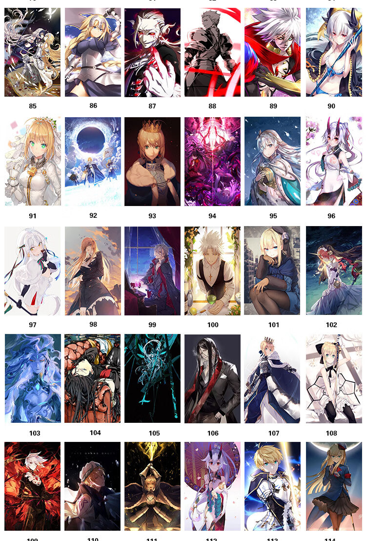 fate grand order图鉴收藏贞德saber玛修fgo尼禄动漫水晶卡贴 fgo卡贴