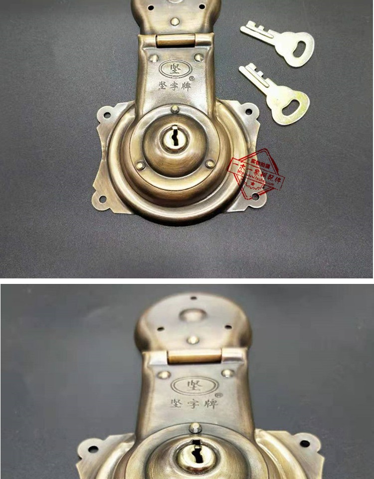 适用于 樟木箱铜配件传统老式箱锁箱扣明清中式古锁扣