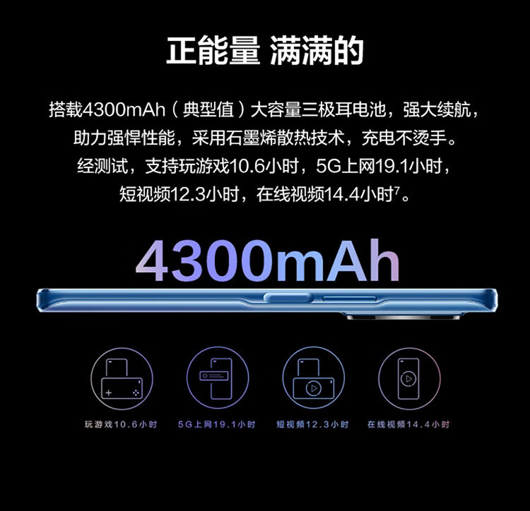 华为智选优畅享50plus5g新品手机海雾蓝8128g碎屏险套装