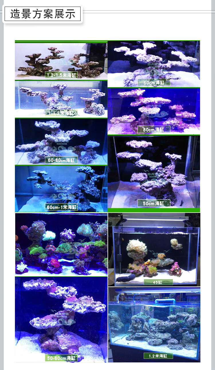 深水高钙活石空运活石条状活石条状死石海水鱼缸活石造景静风听海 海