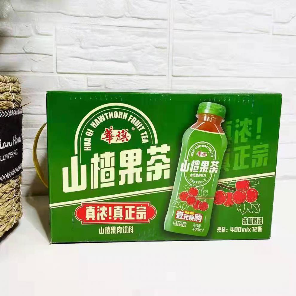华旗山楂果茶果肉饮料经典原味未加蔗糖400ml400ml6原味