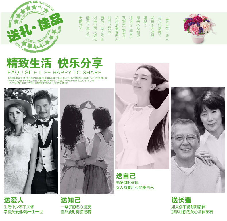 JLY 台式液晶电脑罩子防尘罩 田园碎花键盘主机音箱电脑套 梦娜电脑5件套 24英寸