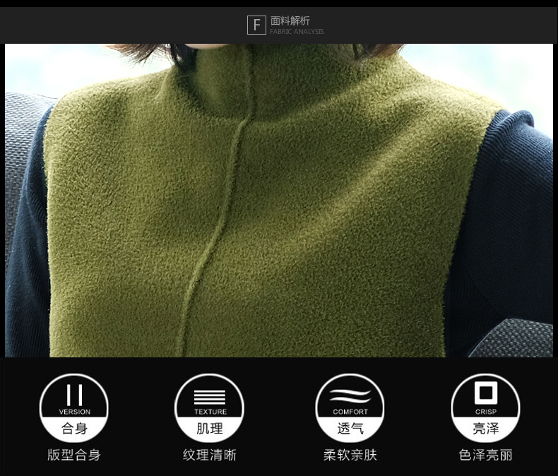 冬季针织衫中长款加厚毛呢马甲背心两件套装连衣裙女8118 军绿色 m