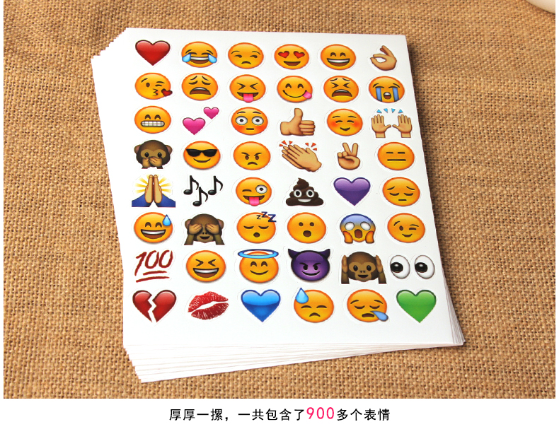 梦江南 韩版创意短信qq表情装饰贴纸 可爱diy相册 拍立得 日记本装饰