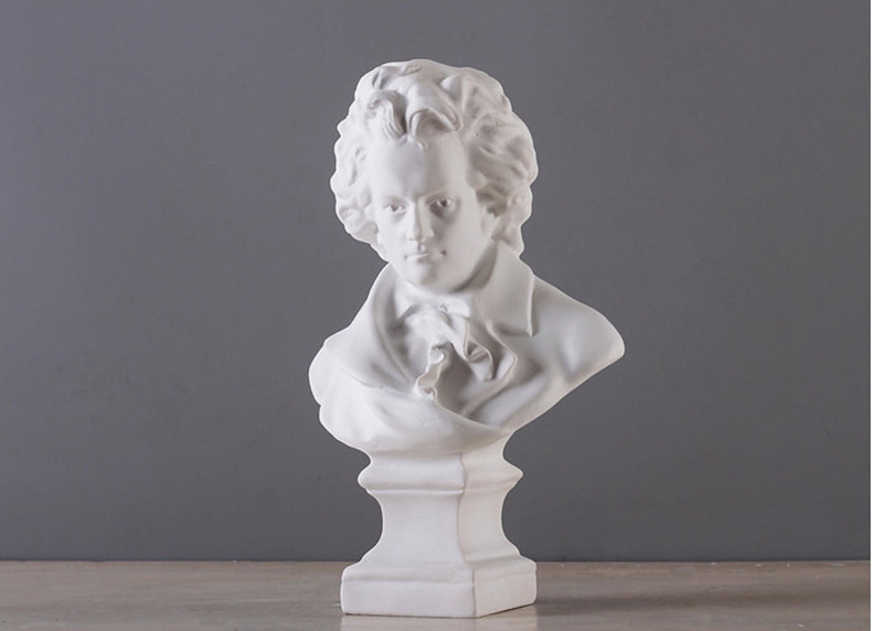 花艺赫 欧式创意人物大卫贝多芬石膏艺术雕像工艺品摆件家具装饰品
