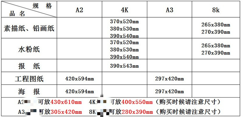 a2/a3资料册图纸册4开素描画文件夹4k8k儿童美术作品集画册收纳册 8k