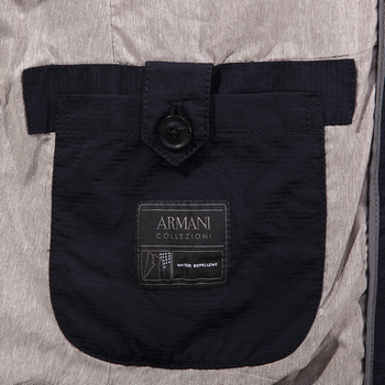 ARMANI COLLEZIONI 阿玛尼 男士蓝色薄棉衣