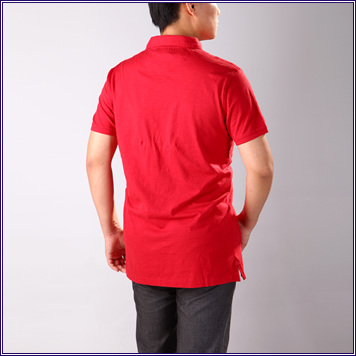 BURBERRY 巴宝莉 红色男款短袖T恤衫 37668