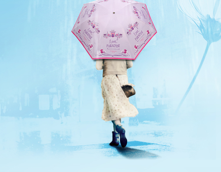 
                                        【京东超市】天堂伞 天堂之冠黑胶三折超轻晴雨伞33172E红莲色                