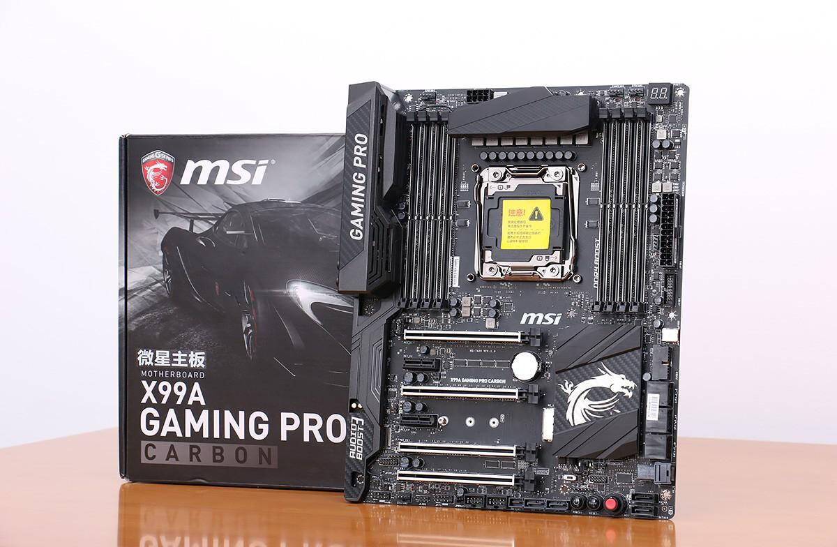 微星 x99a gaming pro carbon 基于 intel x99 芯片组,支持