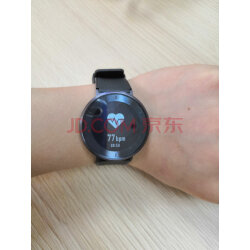 荣耀手表s1 深空灰 黑色长腕带(时尚智能穿戴手表手环 运动心率监测