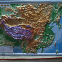 【星球4开】中国地形图 54*37cm 立体地图 凹凸三维3d地势 实拍图