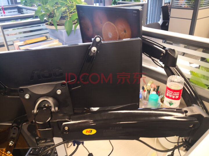 NB F195A 显示器支架 双屏拼接旋转电脑支架怎么样？质量如何？亲身使用体验内幕详解 首页推荐 第7张