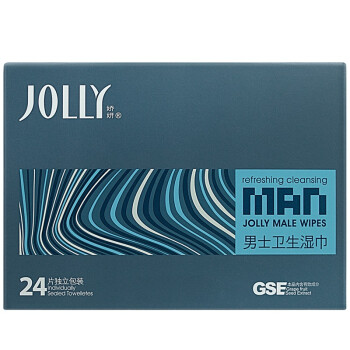 娇妍（JOLLy） 男士卫生湿巾24片 私处清洁 私密护理 护理液湿巾 洗液湿巾