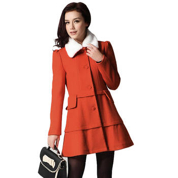 毛领呢子大衣女修身牌子好不好 毛领毛呢大衣