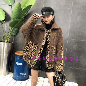 冬豹紋外套