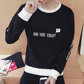 古萊登（GODLIKE） 長(cháng)袖 男士T恤 T01英文衛衣黑色 