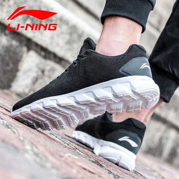 李寧（LI-NING）跑步鞋(網(wǎng)面)標(biāo)準(zhǔn)黑/標(biāo)準(zhǔn)白綠/新基礎(chǔ)黑 