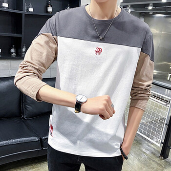 朗光（LANGGUANG） 長(cháng)袖 男士T恤 深灰色 