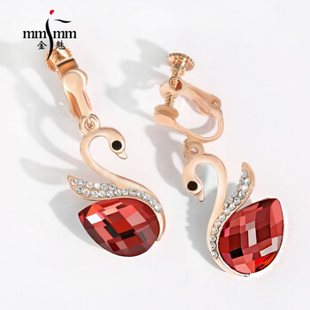金魅（mmjmm）耳環(huán)合金，合成水晶